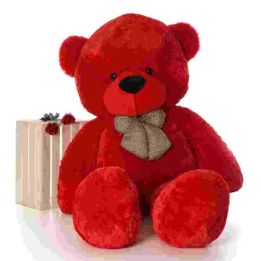 3 feet teddy bear RED
