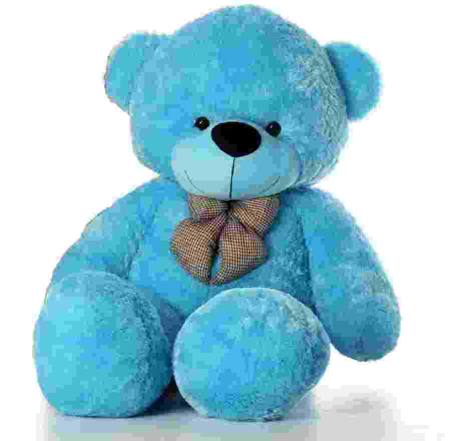 4 feet teddy bear Blue colour Soft toy teddy bear Best Birthday Gifts 