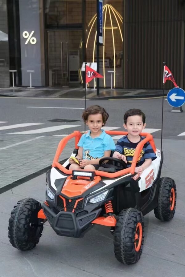 12V Kids Toy Ride-On Pickup – Two-Seater, Bigger Size Car Ridertoys - Image 2