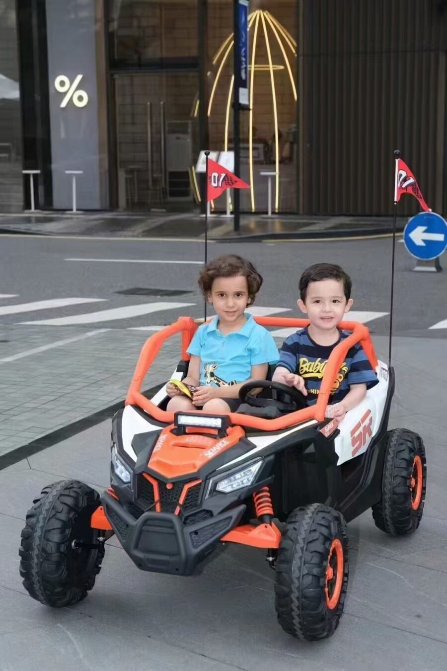 12V Kids Toy Ride-On Pickup – Two-Seater, Bigger Size Car Ridertoys - Image 2