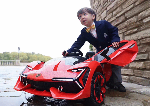 Lamborghini Battery Operated Kids Car Ridertoys - Image 6