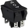 Black Rocker Forward And Backward Button Switch For Kids Electric Ride On Cars, Bikes DPDT 3 Position 16A 250VAC / 20A 125VAC 6 Pi heavy duty Rocker Power Switch