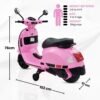 Vespa 12v Battery Operated Rechargeable Ride On Scooter