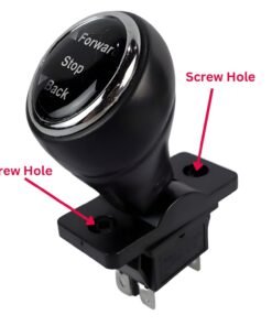 Forward & Backward Gear Type Shift Switch with Knob for Children's Electric Powered Cars- Black