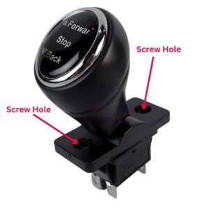 Forward & Backward Gear Type Shift Switch with Knob for Children's Electric Powered Cars- Black