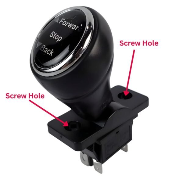 Forward & Backward Gear Type Shift Switch with Knob for Children's Electric Powered Cars- Black