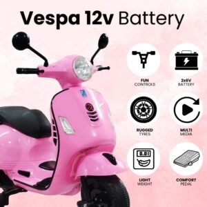 Vespa 12v Battery Operated Rechargeable Ride On Scooter