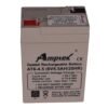 Amptek AT6-4.5 6V 4.5AH SMF/VRLA Battery | Sealed Lead Acid Battery | Strong ABS | Wide Temperature Range | Battery for Electronic Weighing Scales | Medical Electronic Test Equipments