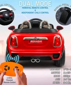 Mini cooper ride on car for kids