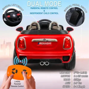 Mini cooper ride on car for kids