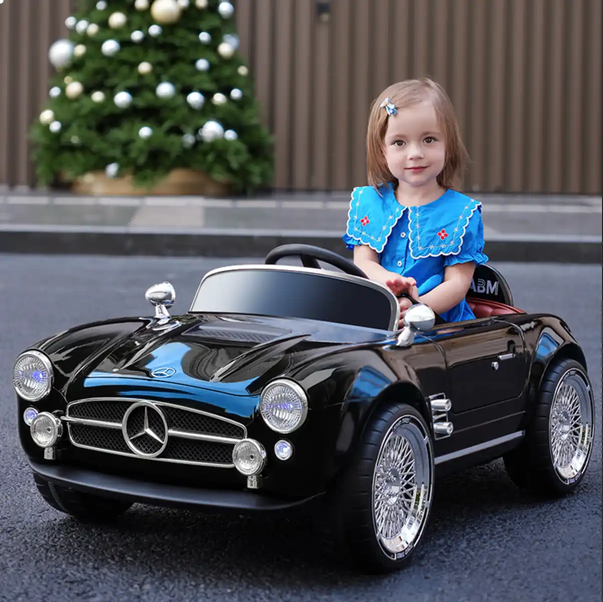 Mercedes Benz Vintage Electric car for children ,12V Kids Battery Operated Ride-On Car (ABM-1688) - Image 7