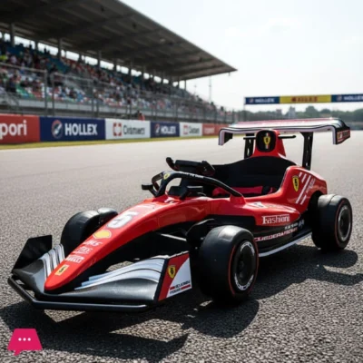 F1 kids ride-on car electric racing car for children aged 3 to 8 years