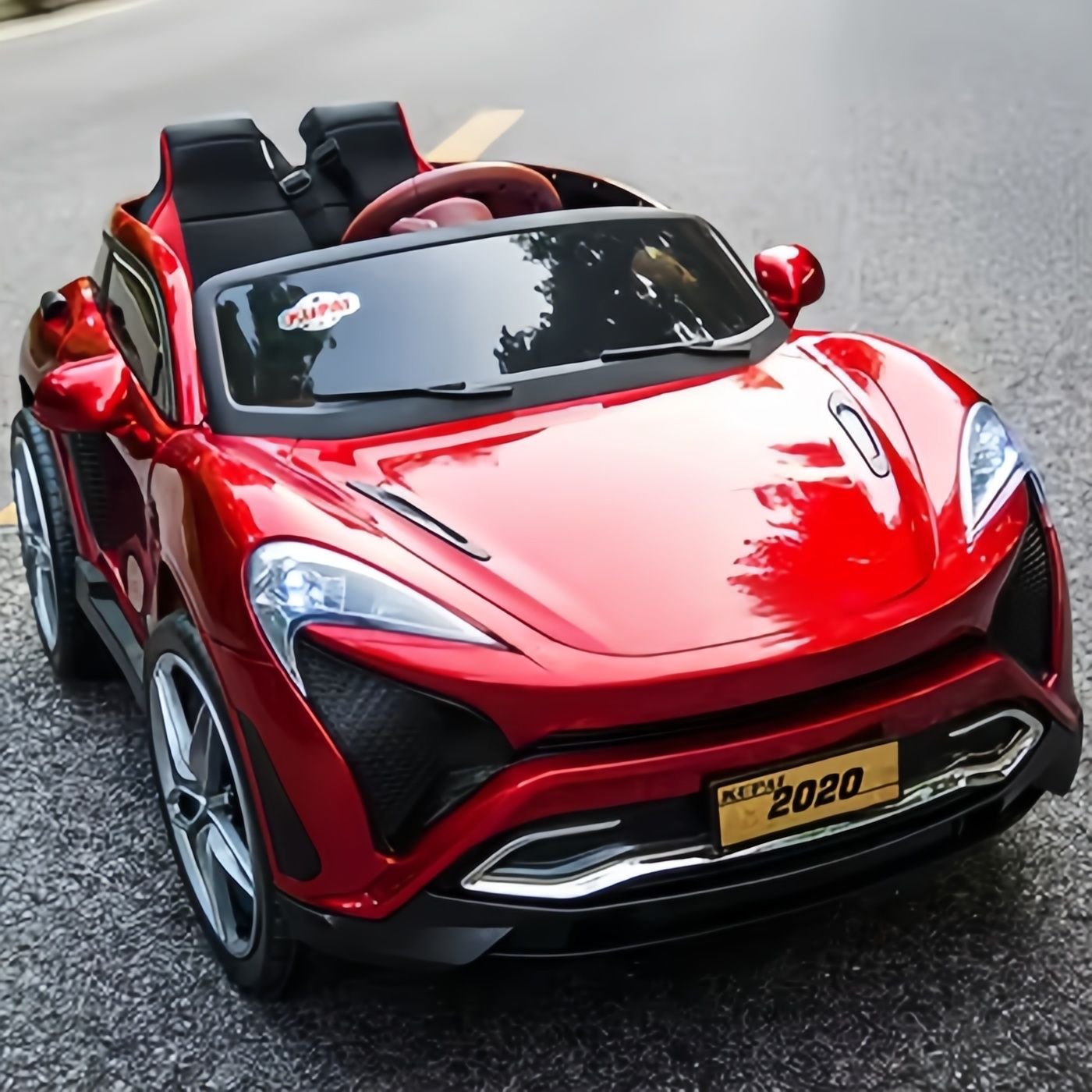 Ridertoys KP2020 Kids Electric Sports Ride-On Car – 12V Battery Operated Luxury Sports Car with Remote Control